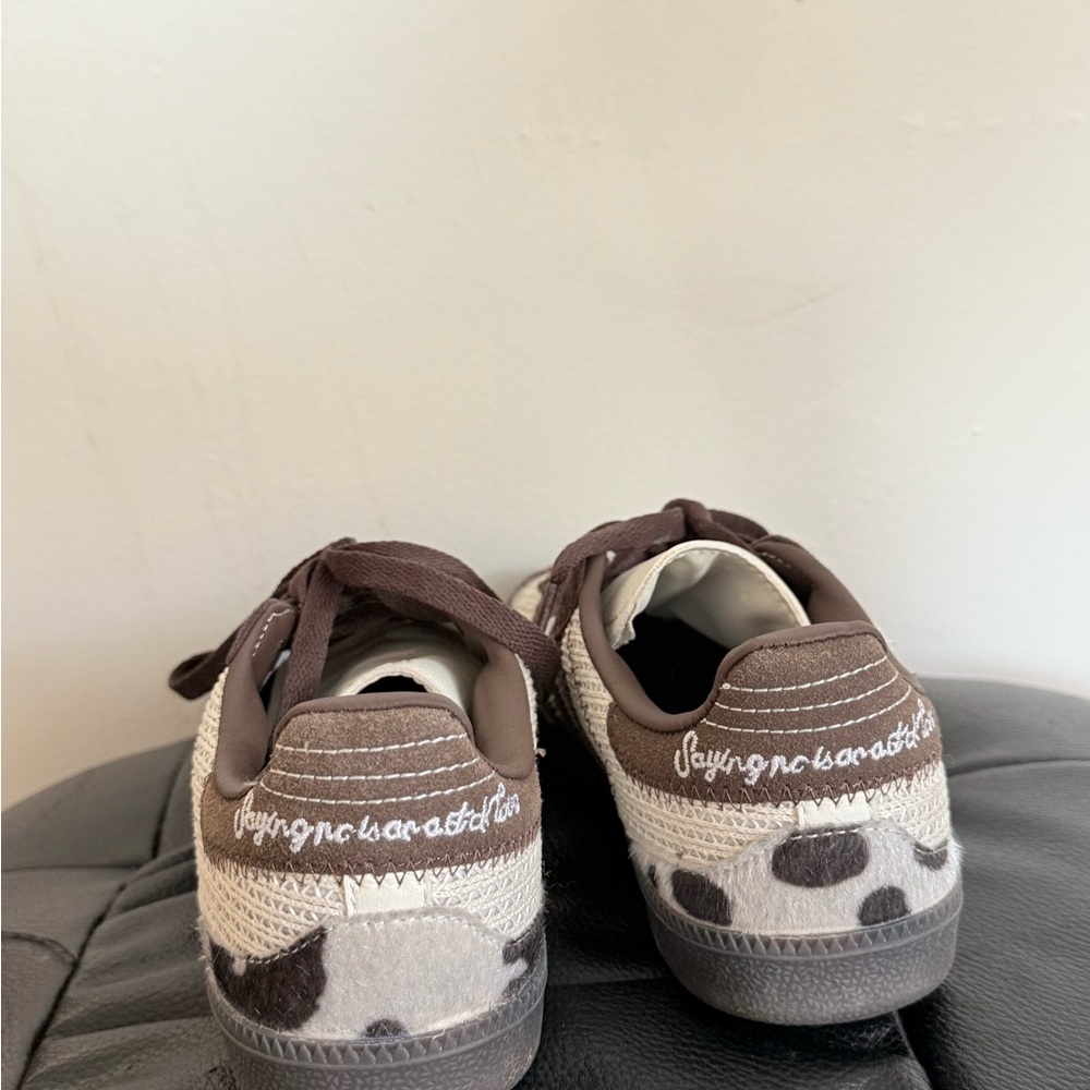 Adidas Samba Brown and White Sneakers - Picture 3 of 4